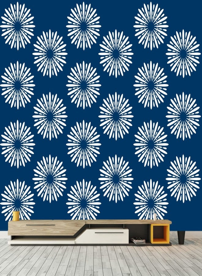 ARandNJ مجموعة قوالب ARandNJ للرسم على الجدران (عبوة واحدة، المقاس: 16 × 24 بوصة) - تصميم مستوحى من الألعاب النارية، قابلة لإعادة الاستخدام، مثالية لتزيين غرف الرسم والمعيشة والمكاتب - Image 1